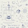 Day Dreamers Rocket Ship Designer Wallpaper DA60702